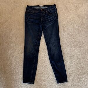 Madewell Women's 8” Skinny Jeans in Dark Indigo Wash